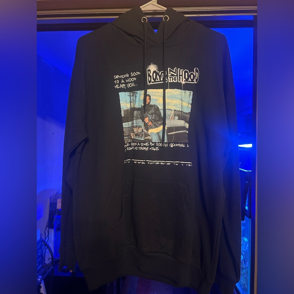 Men's Black Graphic Hoodie